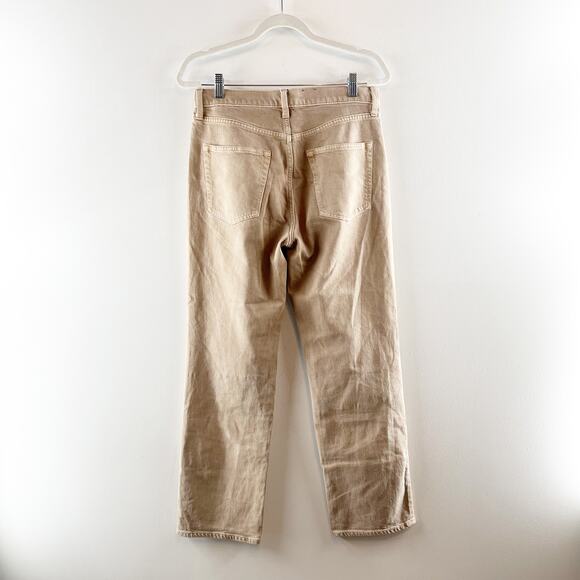 GAP '90s Loose Mid Rise Relaxed Straight Leg Jeans Sand Khaki Tan 28 / 6 - Picture 7 of 7